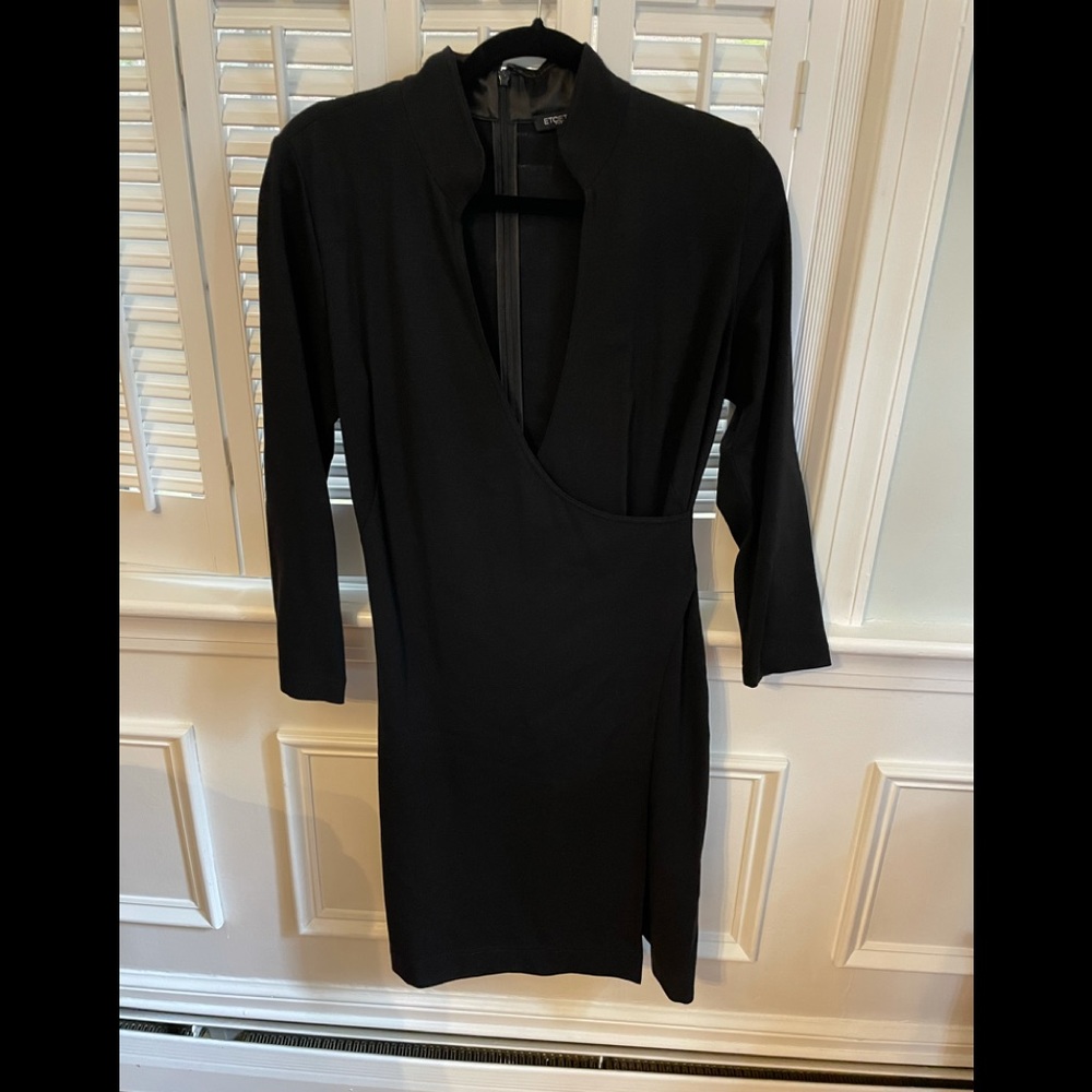 Stunning low cut black dress